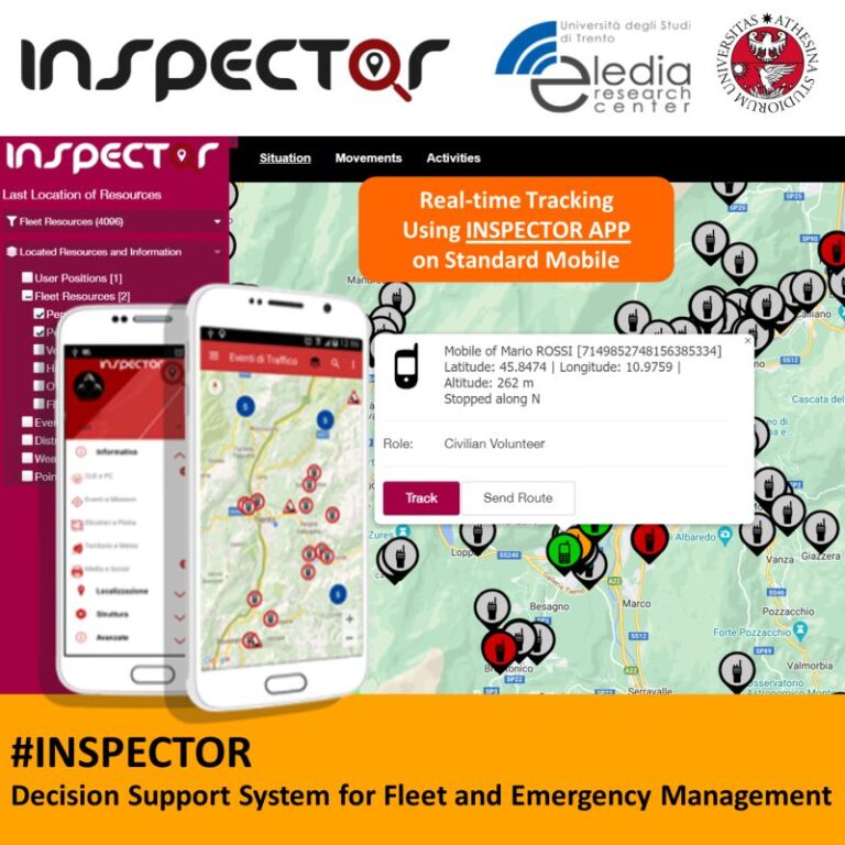 ELEDIA project INSPECTOR, Real-time Tracking App for situation ...